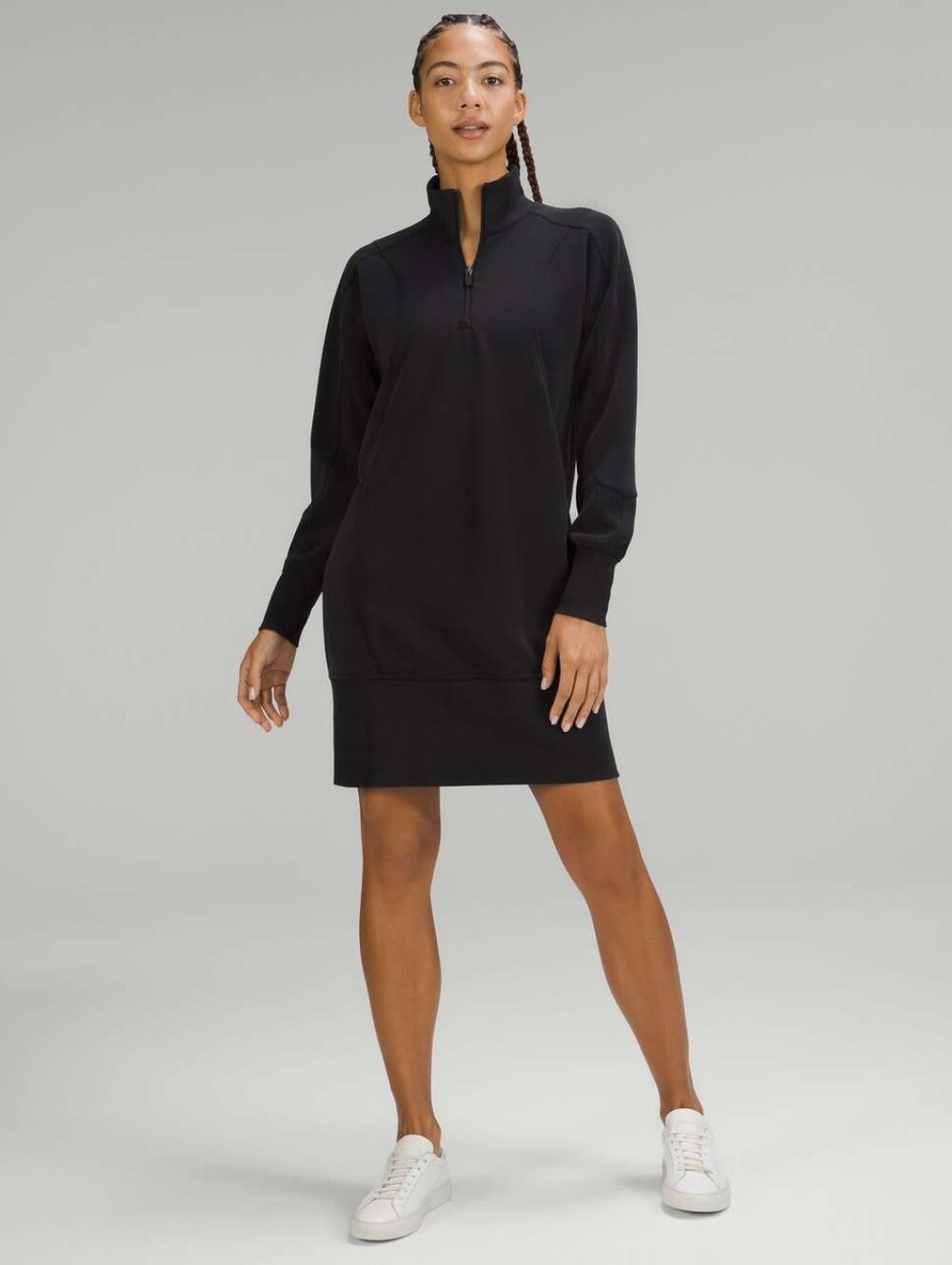 Lululemon Softstreme Long-Sleeve Half-Zip Dress Dark Navy Size 2